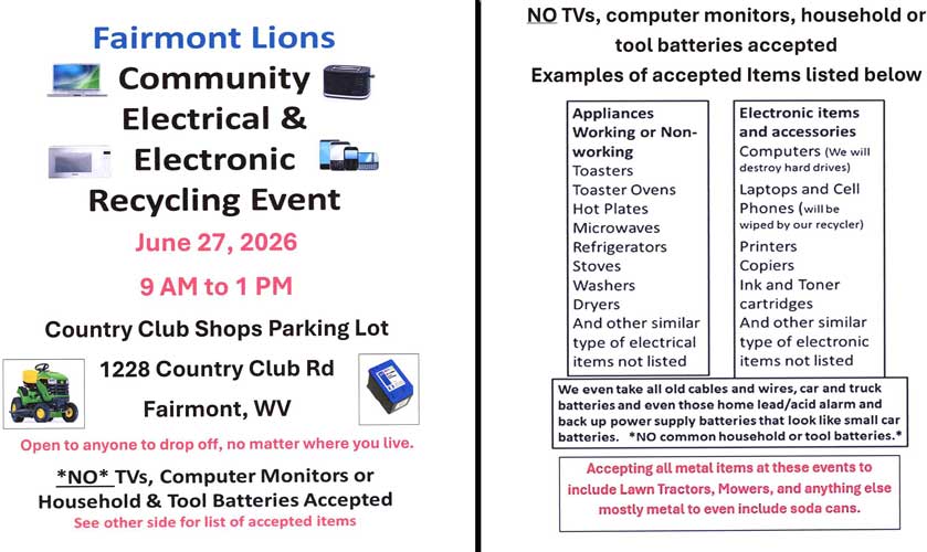 E-Waste Recycle Event June 27, 2026 Posters