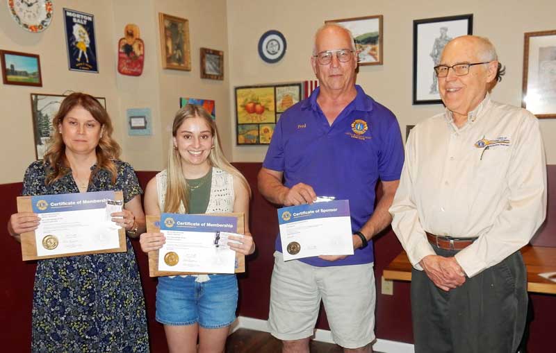 Debra and Eden McDonald Inducted as members of the Fairmont Lions Club